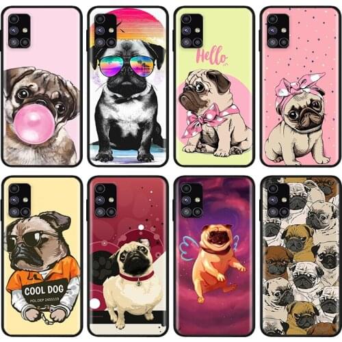 Pug Dog ARRT For Samsung Note 20 10 8 9 M02 M31 S M60S M40 M30 M21 M20 M10S F62 M01 Ultra Pro Plus Phone Case