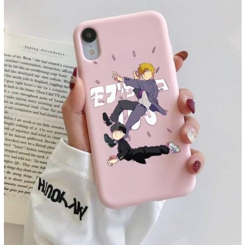 Mob Psycho 100 Anime Phone Case for iphone 11 12 mini pro max 7 8 plus 6 6s x xs max xr coque