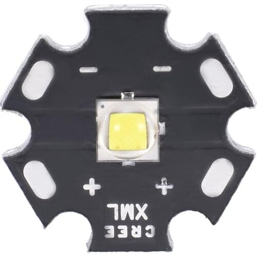 Cree LED Emitter XM-L2 U3 Bin 10W 3A 1260lm Neutral White Light LED LED Emitter With 20mm Star PCB Base For Flashlight Lamp Bead