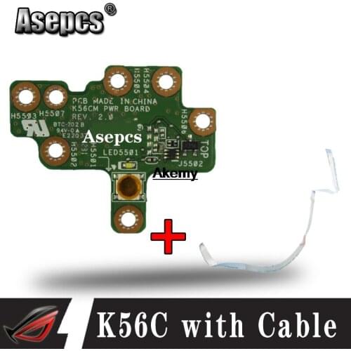 For Asus FOR S550 S550C S550CM S550CA S550CB POWER JACK POWER BOARD Switch Button Board with cable