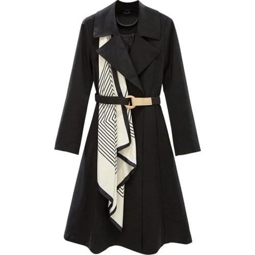 Elegant Pastel Formal Sashes Dress Women Trench Long Coat Women Sobretudo Feminin Chamarras De Mujer Abrigos Plus Size Casaco