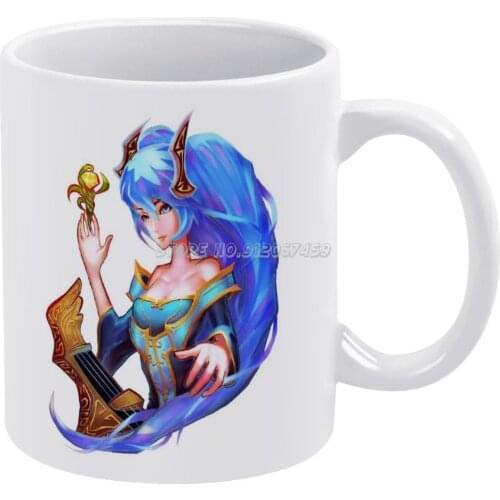 League Of Legend _ Sona Coffee Mugs Porcelain Mug Cafe Tea Milk Cups Drinkware Mugs for Fathers Day Gifts Leagueoflegend