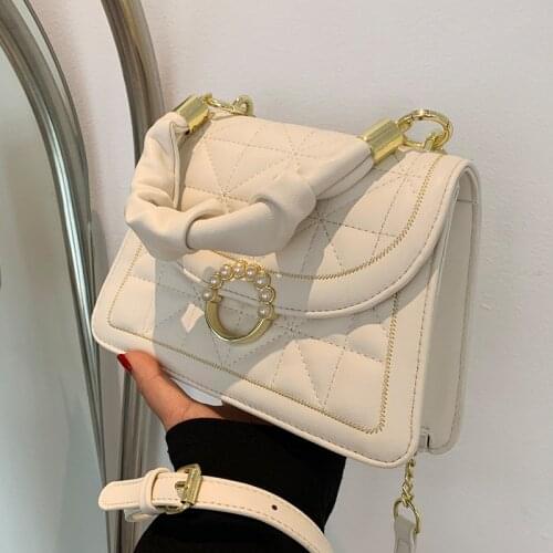 Wriufred Fashionable single shoulder bags texture western style chain messenger bag luxury handbags women high quality purse