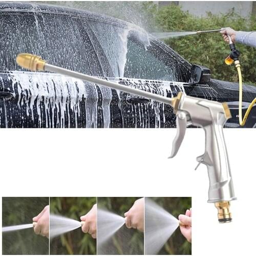 High Pressure Power Washer Water Gun Wet Water Spray Gun Car Washer Garden Hose Nozzle Spray Adjustable Cleaning Tool
