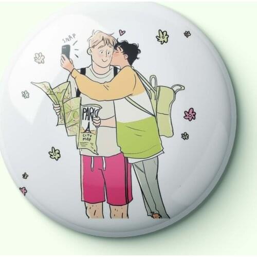 Heartstopper wlf Soft Enamel Pin Hat Lapel Pin Cartoon Clothes Women Gift Cute Lover Creative Badge Brooch Fashion Decor Collar