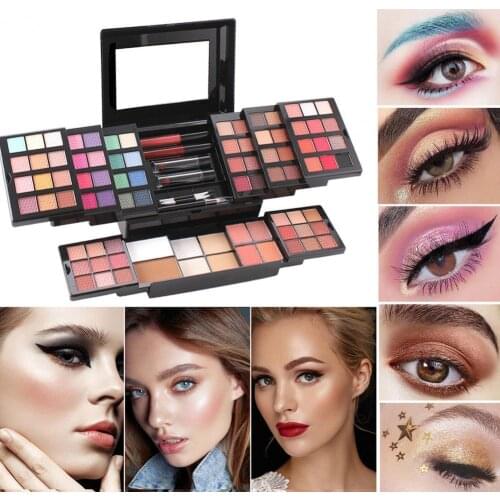 Eyeshadow Set Multifunctional Professional Various Colors Eyeshadow Blush Cosmetic Foundation for Beauty