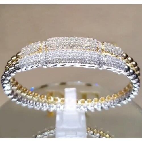 2021 New Trendy Dainty Zircon Gold/Silver Color Ring For Women Luxury Female Jewelry Engagement Party Accessories Valentine Gift