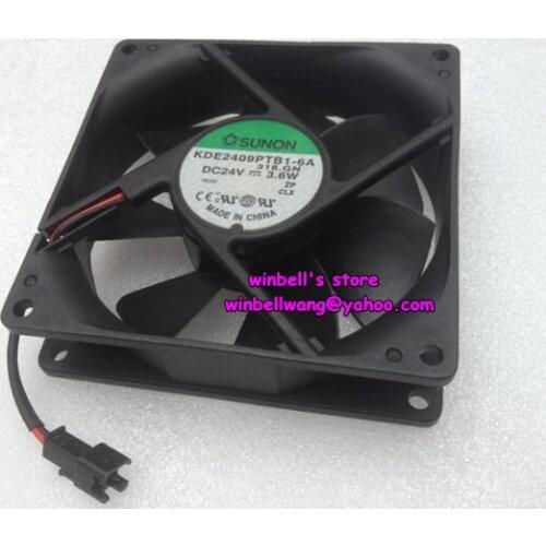 Brand new 90*90*25mm 9cm cooling fan KDE2409PTB1-6A 24V 3.6W 2wires