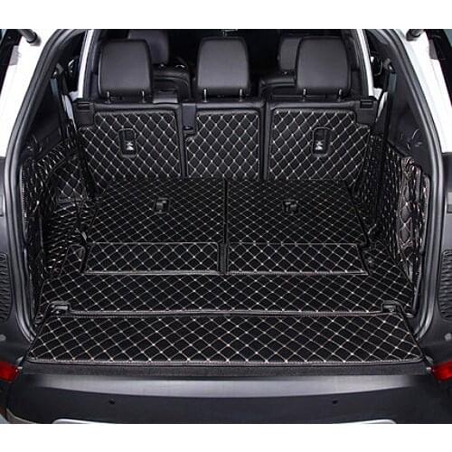 Full set car trunk mats for Land Rover Discovery 5 2021 7 seats waterproof boot carpets cargo liner mat for Discover 5 2020-2017