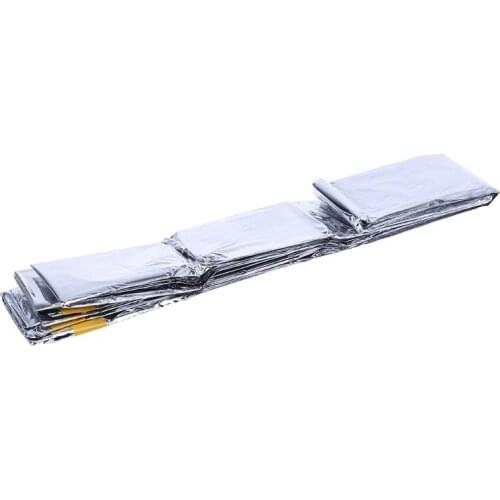 Portable Waterproof Silver Reusable Emergency Foil Camping Survival Sleeping Bag F1FD