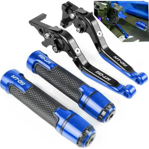 For Yamaha MT-09 MT09 2018-2020 Motorcycle Handlebar Grips&Adjustable Brake Clutch Levers Sets