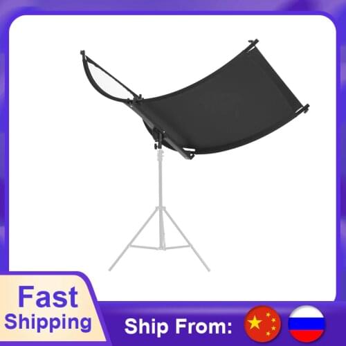 Selens U-typed Reflector flash reflector 2M Tripod four-color reflective Curved Reflector Portrait Headshot Sliver Black