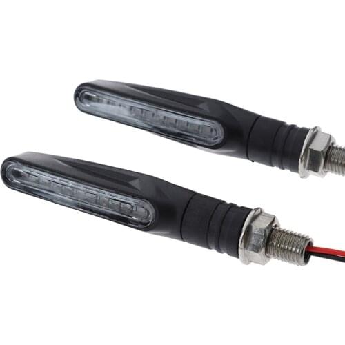 12V Led Motorcycle Turn Signals E24 Flowing Water Blinker Flashing Indicator