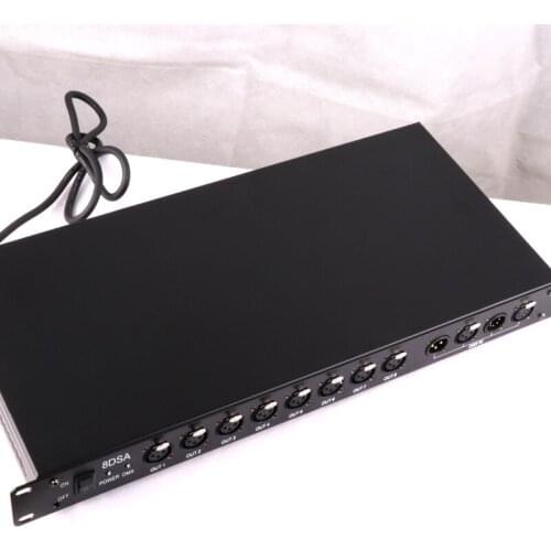 Signal Amplifier DMX512 Lighting 8-Way DMX512 Signal Amplifier Expander Computer Light Parabolic Aluminum Reflector
