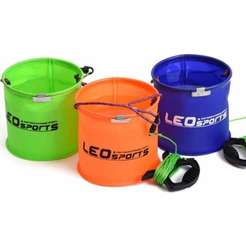 Thicken EVA Outdoor Folding Fishing Bucket Live Fish Box Car Wash Bathroom Kitchen Bucket Fishing Bait Outdoor Fishing Tools