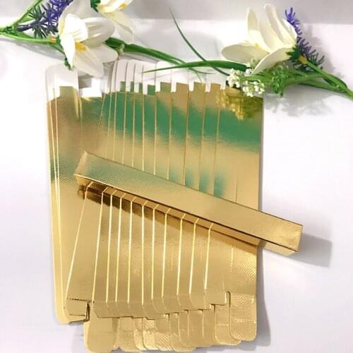 100pcs Gold Eyeliner Eyebrow Pencil Packaging Box 15x15x145mm