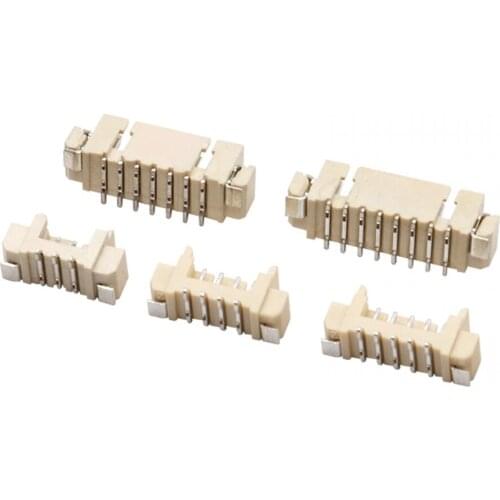 1000pcs MICRO JST 1.25-2/3/4/5/6/7/8/9/10/12 pin SMD connector 1.25MM PITCH Horizontal Vertical pin Housing 2p/3p/4p/5p/6/7/8P