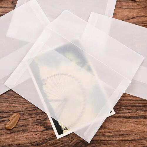 15pcs/lot 175*125mm New Korea Vintage Blank Translucent vellum envelopes/DIY Multifunction/lovely Gift