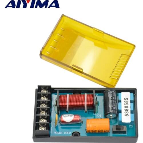 2Pcs AIYIMA Car Audio Divider 2 Way Crossover Filters Hi-Fi Speaker Frequency Divider