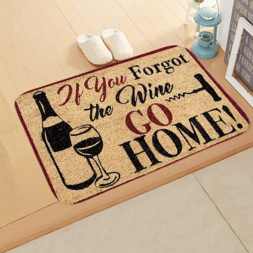 2021 NEW Welcome Doormat Entrance Anti-Slip Mat Hallway 3 Patterns Printed Carpet For Room Bedroom Home Kitchen Door Mat Art Pad