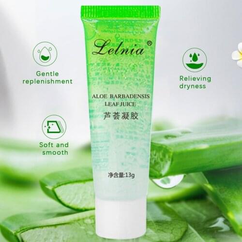 3PC Aloe Gel Moisturizing Lotion Facial Cream DIY Hand Wash Aloe Vera 13g Pure Aloe Vera Gel Hyaluronic Acid Removal Acne Plants