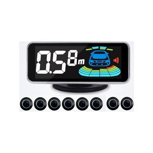 Car Automobile parking sensor Reversing Radar Electronics Auto Detector Backing Assistance Kit Voice Buzzer Parktronic 8 sensors