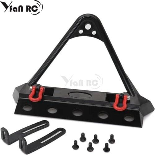 Free Shipping niversal Metal Front Anti-collision Bumper For 1/10 RC Crawler Car axial SCX10 II 90046 90047 TRX4 Defender Bronco