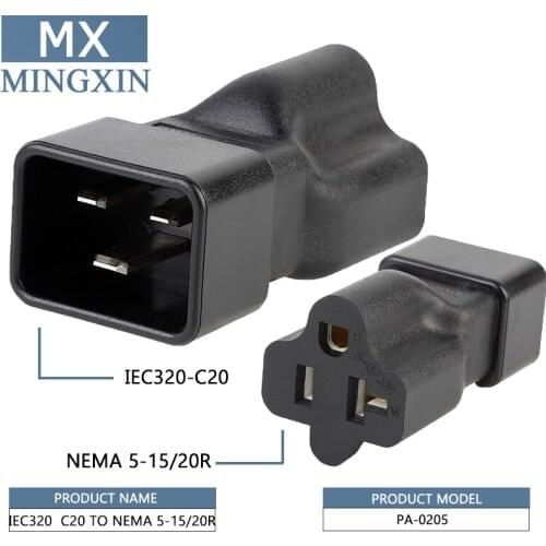 C20 IEC Nema 5-15 / Adapter 20R Comb,PS for Nema Plug 5-20R 20Amp AC Power Adapter,IEC320 C20 FOR 5-15R, C20 FOR 5-20R