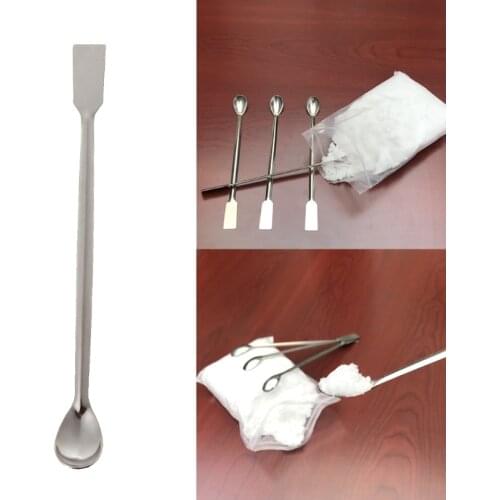 Gold Silver Melting Borax Long Handle Stainless Steel Spoon Long Stir Rod Tools T4MD