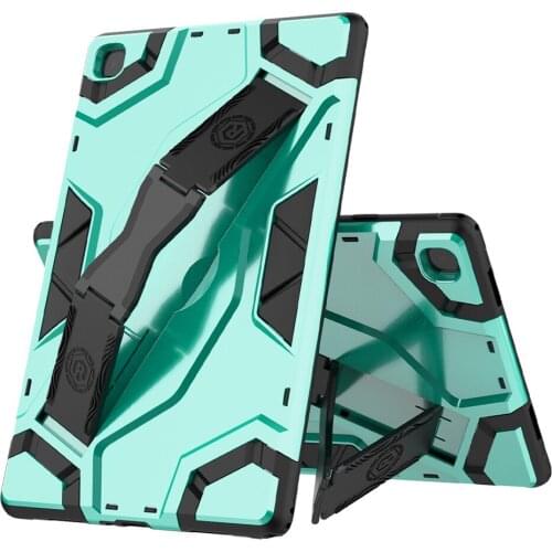 For Samsung Galaxy Tab A7 Shockproof Armor Case TPU+PC Portable Hand Strap Stand T505 T500 10.4 inch Tablet Cover 50Pcs/Lot