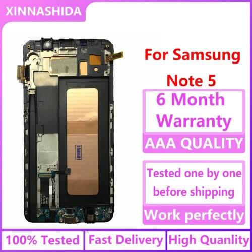For SAMSUNG Galaxy Note 5 Display LCD Touch Screen for SAMSUNG Note 5 Note5 N920A N9200 N920C SM-N920