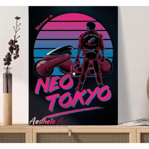 Welcome to Neo Tokyo Akira Anime Home Decor High Quality Canvas Painting Wall Pictures Living Room Decoration Art Posters Prints
