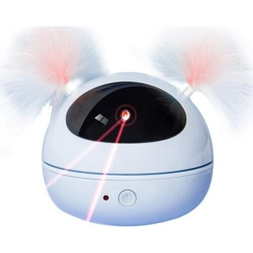 Pet Cat Electric Feather Infrared Laser Toy Funny Cat Stick Plastic Kitten Playthings Tumbler Chassis Intelligent Control Toys