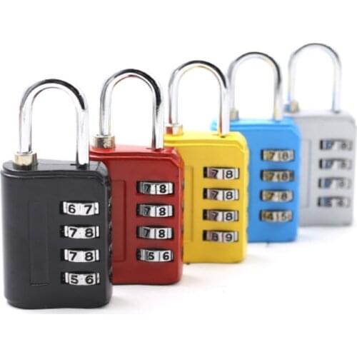 Hot-selling Mini explosion-proof spot corrosion-resistant zinc alloy password padlock 4-digit Suitcase luggage padlock