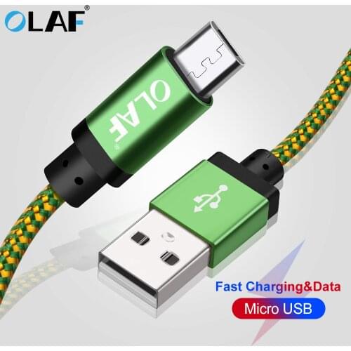 Olaf Micro USB cable 25cm 1m 2m 3m 5V/2A charging for Samsung Huawei Xiaomi Fast charging for mobile phone Data Cable Usb Cable