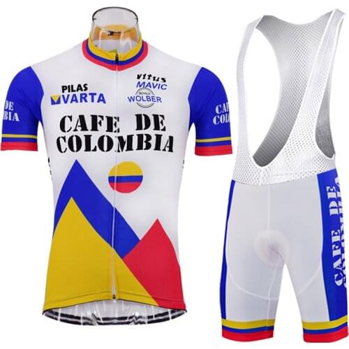 Hot Classic Retro Mens Cycling Jersey Suit Pro Team Cycling Clothing Maillot Ciclismo Racing Bicycle Jersey 3D gel pad