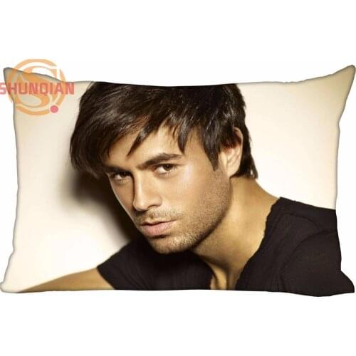 Hot Nice Enrique Iglesias Rectangle Pillowcase zipper Wedding Custom Pillow Case For Bedroom A3.27#58