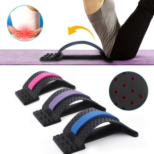 Back Massager Stretcher Equipment Massageador Magic Support Stretch Fitness Relaxation Spine Pain Lumbar Relief Back Stretcher