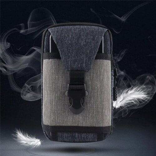 Multi-purpose Waist Bag Casual super large capacity 7 inch mobile phone pockets Patchwork Male Card Holder change Bags