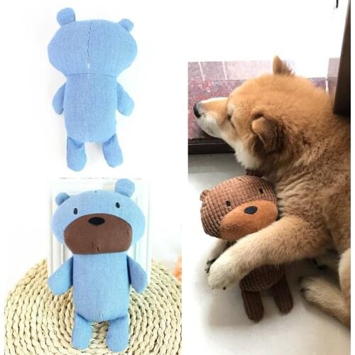 Fashion Dog Squeakers Chew Toy Soft Stuffed Molar Plush Dog Toy Doll for Puppy Small Big Dog Training Pet Accessories Supplies