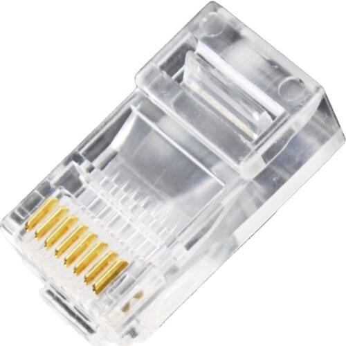 10 Pcs 8P8C RJ45 Modular Plug for Network CAT5 LAN