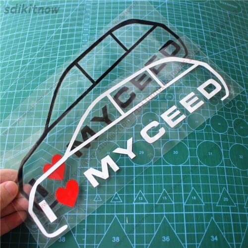 New I love my car Vinly Decal Styling Door Windows Trunk Sticker For kia ceed 2017 2018 2013 2010 2020 2019 accessories