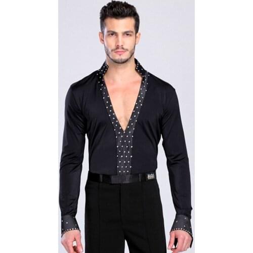 2018 New Latin Standard Dancewears Mens Performance Latin Dress Children Boys Latin Dance competitions Shirt Costumes tops