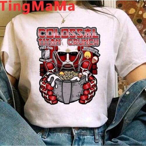 Attack on Titan Titans Attack tshirt male harajuku kawaii vintage white t shirt tumblr summer top t shirt streetwear