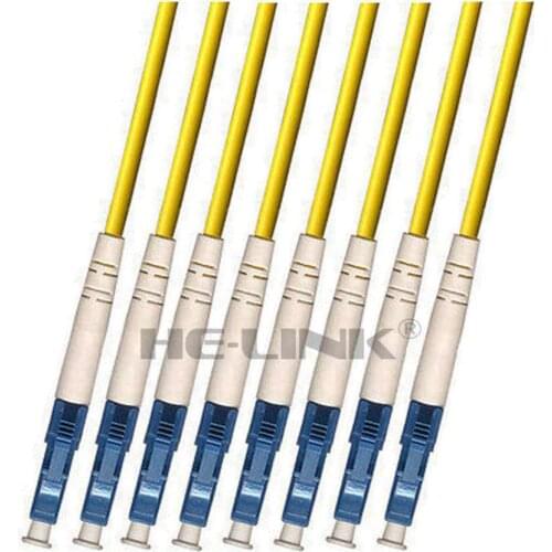 LODFIBER 200M LC-LC Indoor Armored Singlemode 8 Strands Fiber Optic Cable Patch Cord 9/125