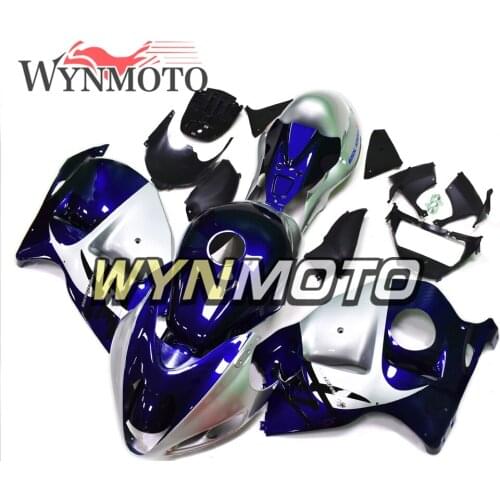 Complete Fairings Kit For GSXR1300 1997-2007 97-07 Injection ABS Plastics Full Fairings Kit Panels Bodywork Blue Silve New