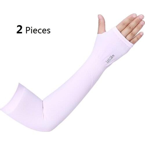 1 Pair Men Women Arm Sleeves Summer Sun UV Protection Cycling Running Fishing Clambing Driving Arm Cover Hot Sale Dropshipping