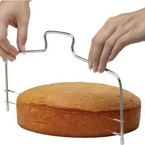 Cakes Layer Slicer Cutting Leveling Wire Silver For Home Kitchen Bar Crafts