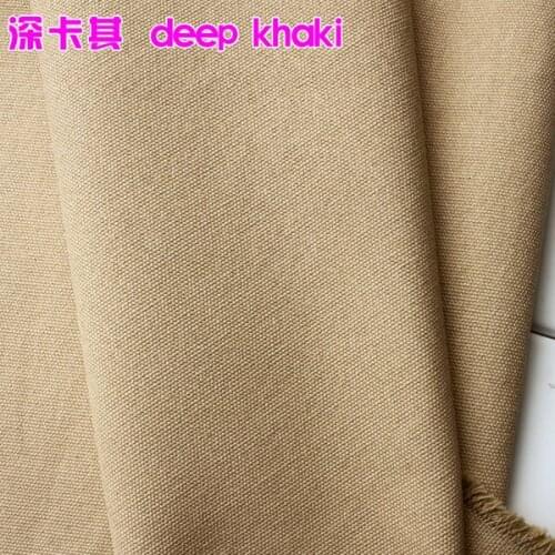 Thick Canvas Deep Khaki Cotton Duck Fabric Cotton Fabric Canvas Fabric 60" Wide Sold By The Yard Free shipping
