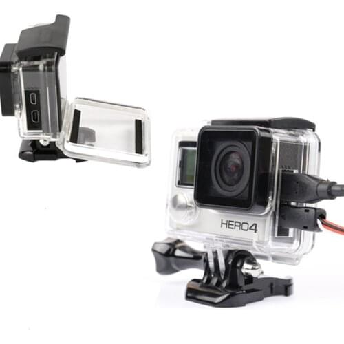 Skeleton Protective Side Open Housing Case For Gopro hero 4 3 + Camera Accessories Side Open Shell Protective Case for Go Pro